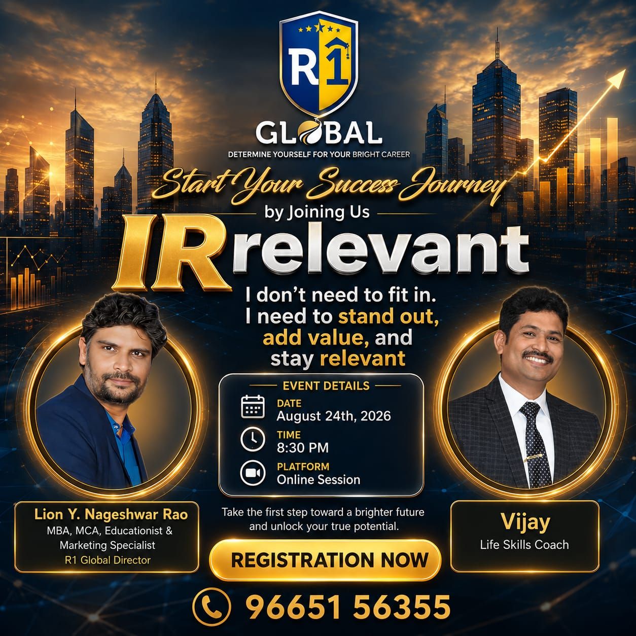 START YOUR SUCCESS JOURNEY- IR Relevant